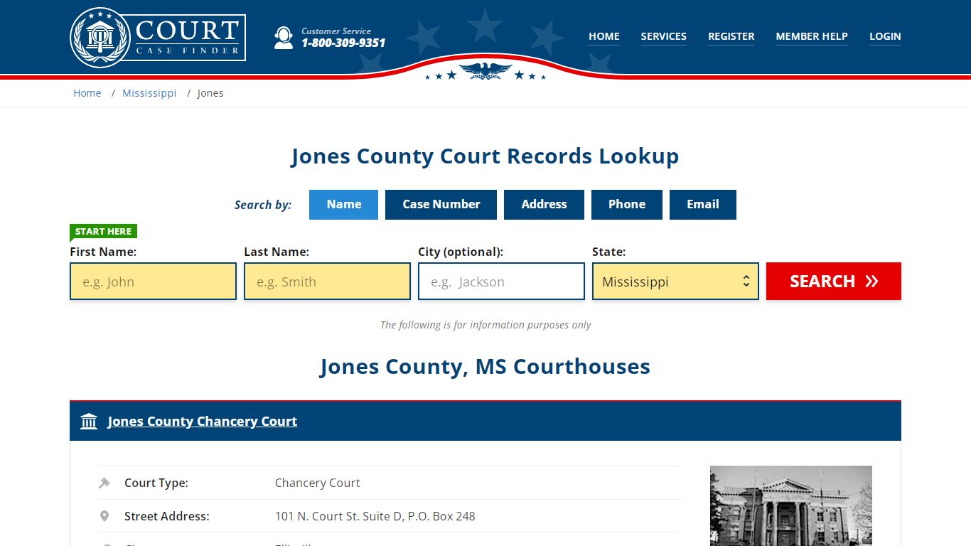 Jones County Court Records | MS Case Lookup